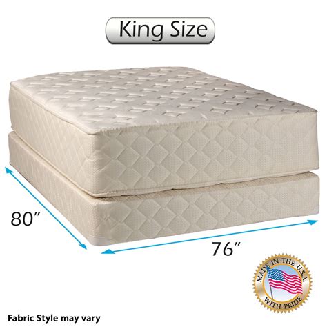 Dream Sleep Highlight Luxury Firm King Size Mattress & Box Spring Set - Fully, Assembled, Spinal ...