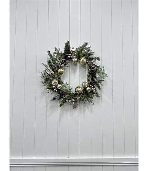 Copper, Silver and Gold Wreath - Green - Christmas Wreath - The ...