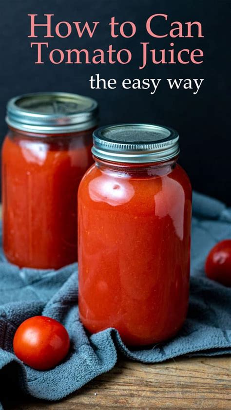 Canning Tomato Juice - Binky's Culinary Carnival