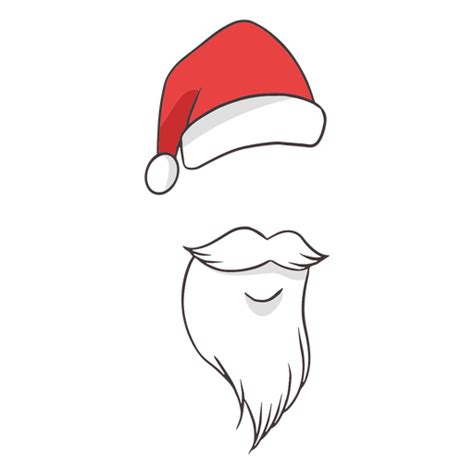 Santa Beard No Background