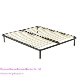 Queen Size Wooden Slatted Metal Bed Base from Dongguan Haoyuan Furniture Hardware Co,Ltd, China