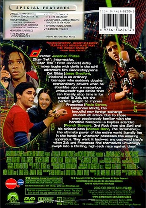 Clockstoppers (DVD 2002) | DVD Empire