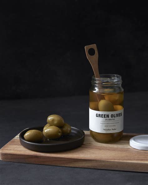 Olives, Green in brine, 205 g. - Nicolas Vahé