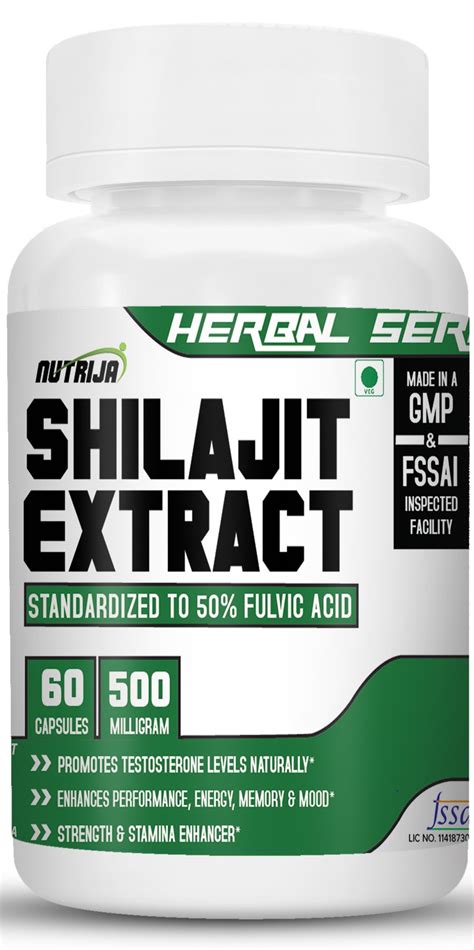 Buy Shilajit Extract 500Mg Capsules in India | NutriJa™ Supplement Store