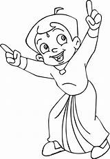 Chota Bheem Coloring Pages  Learny Kids sketch template