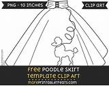 Free Poodle Skirt Template  Clipart sketch template