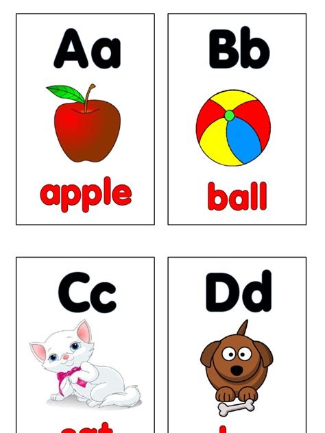 Picture Flashcard Aa-Zz (English) - Free download as PDF File (.pdf ...