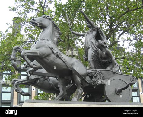 The Boudica statue in London by the Thames Stock Photo - Alamy