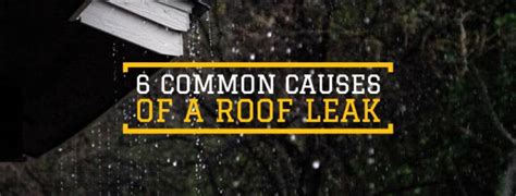 6 Common Causes Of A Roof Leak - Armor Xteriors of Chattanooga