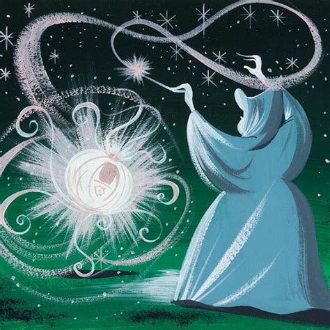 Mary Blair Cinderella concept art print Fairy Godmother | Etsy