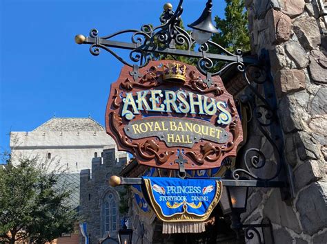 PHOTOS: Akershus 'Royal Banquet Hall' Sign Restored at Norway Pavilion in EPCOT - WDW News Today