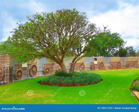 Jaw Cart On Laager Wall, Voortrekker Monument, Pretoria, South Africa Royalty-Free Stock Image ...