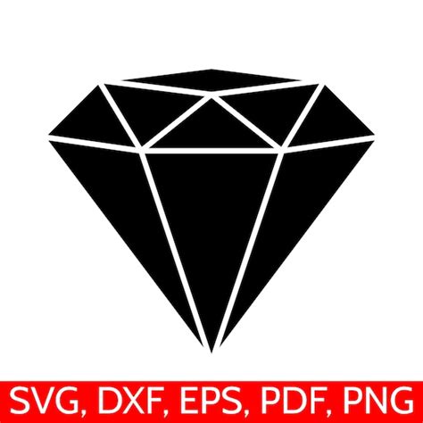 Diamond SVG File Diamond Clipart Diamond DXF Diamond - Etsy