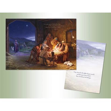 Nativity Scene Christmas Cards - Item 552166 | The Christmas Mouse