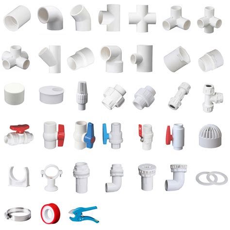 White PVC 40mm ID Pressure Pipe Fittings Metric Solvent Weld Various Parts | eBay