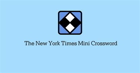 Play The Mini Crossword - The New York Times
