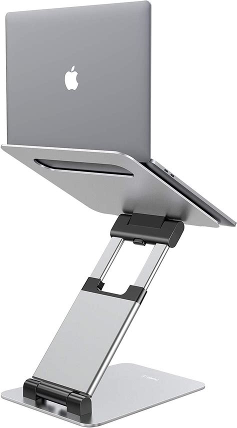Nulaxy Laptop Stand, Ergonomic Sit to Stand Laptop Holder Convertor, Adjustable Height from 2.1 ...