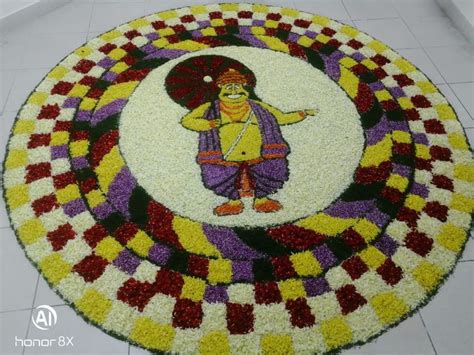 Onam mahabali pookalam