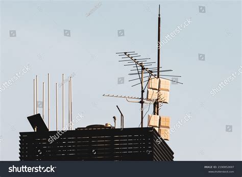 5g Lte Base Station Bunch Antennae Stock Photo 2190852697 | Shutterstock