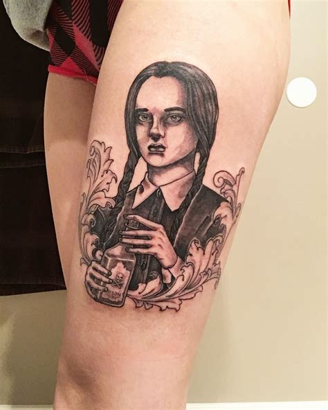 wednesday addams | Tattoos, Portrait tattoo, Wednesday addams