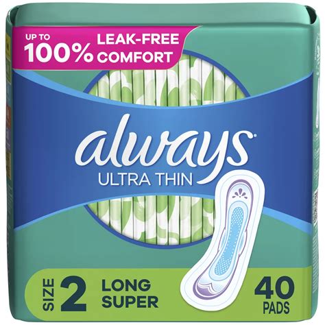 Always Ultra Thin Unscented Long Super Pads without Wings - Shop Pads & Liners at H-E-B