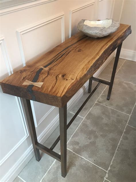 Wood and metal console table. Bespoke, rustic, beautiful. | Metal ...