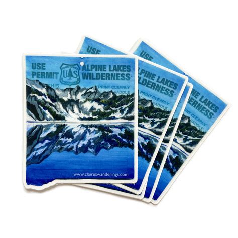 Snow Lake Permit Painting Sticker — Claire Giordano