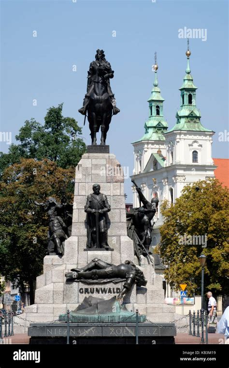 Grunwald Monument dedicated to the Battle of Grunwald, in Krakow ...