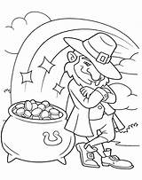 Leprechaun Coloring Page sketch template