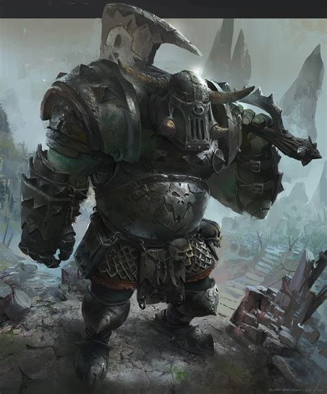 ArtStation - Orc Warhammer total war fanart