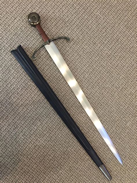 Custom 15th C English Medieval Arming Sword, Custom Scabbard, Antiqued Hilt | #1834389250