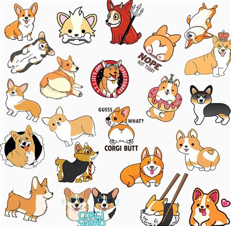 WATERPROOF Sticker. Corgi Sticker. Cute Corgi Sticker. VSCO | Etsy