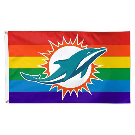 MIAMI DOLPHINS FLAG - DELUXE 3' X 5' | Rocky Mountain Flag Company