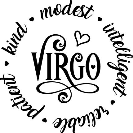 Virgo, zodiac sign, birthday gift for virgo - free svg file for members ...