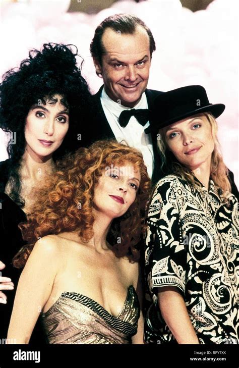 CHER, SUSAN SARANDON, JACK NICHOLSON,MICHELLE PFEIFFER, THE WITCHES OF EASTWICK, 1987 Stock ...