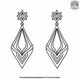 Brides Earrings Coloring Pages sketch template