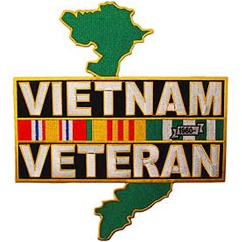 Vietnam Veteran Service Ribbon - Country 12 inch Patch – Military ...