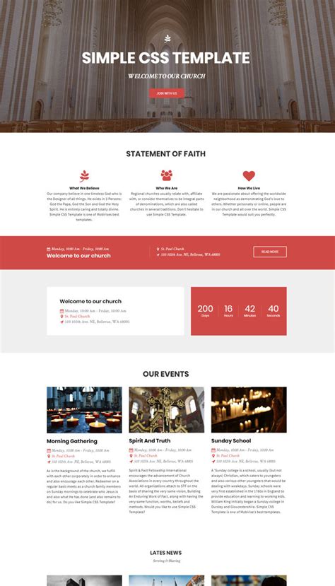 Simple Website Templates Free Download Html With Css And Javascript - Draw-meta