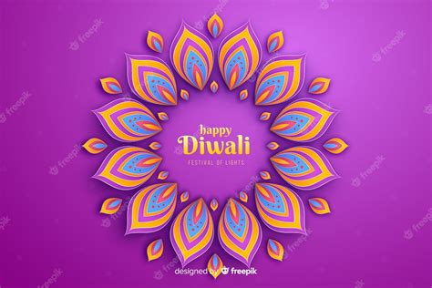 Free Vector | Diwali festive ornaments celebration background