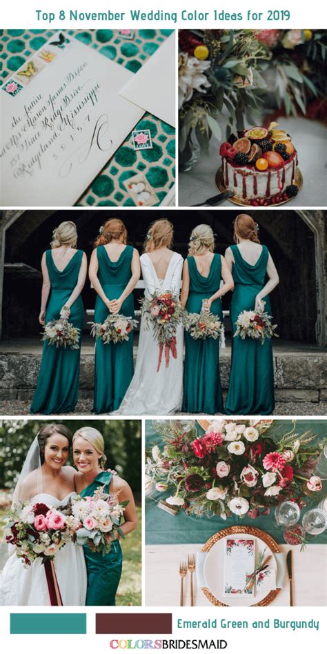 Top 8 November Wedding Color Ideas for 2019 - ColorsBridesmaid