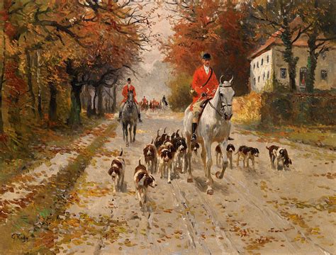 The Fox Hunt Painting at PaintingValley.com | Explore collection of The Fox Hunt Painting