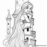 Coloring Pages Rapunzel sketch template