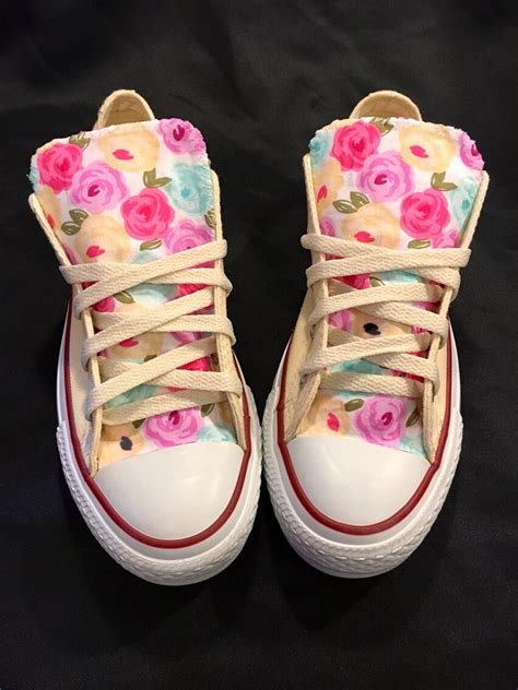 Floral Converse Shoes