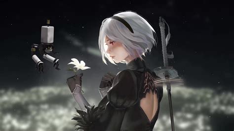 2B Emil's Memories NieR Automata Live Wallpaper - WallpaperWaifu