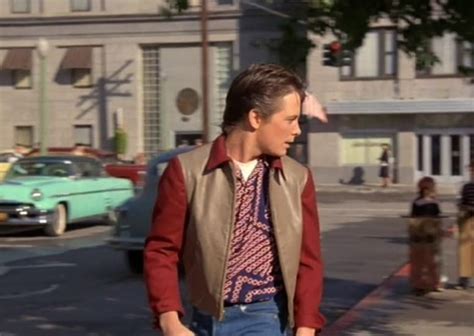 Back To The Future BTTF Marty McFly 50s Maroon Jacket in 1955 [BTTF ...