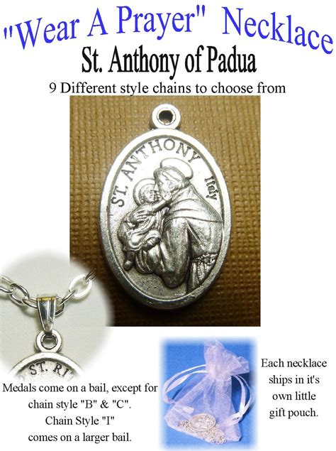 Wear A Prayer St. Anthony of Padua Necklace Saintseekers of - Etsy