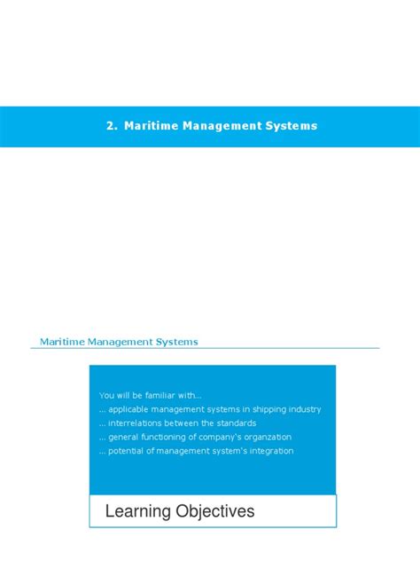 Maritime Management Systems | PDF | Occupational Safety And Health ...