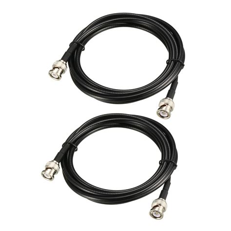 RG58 Coaxial Cable with BNC Male to BNC Male Connectors 50 Ohm 6-ft 2pcs - Walmart.com - Walmart.com