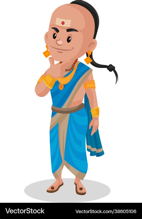 Tenali ramakrishna cartoon character Royalty Free Vector