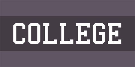 College Font Free by Matthew Welch » Font Squirrel